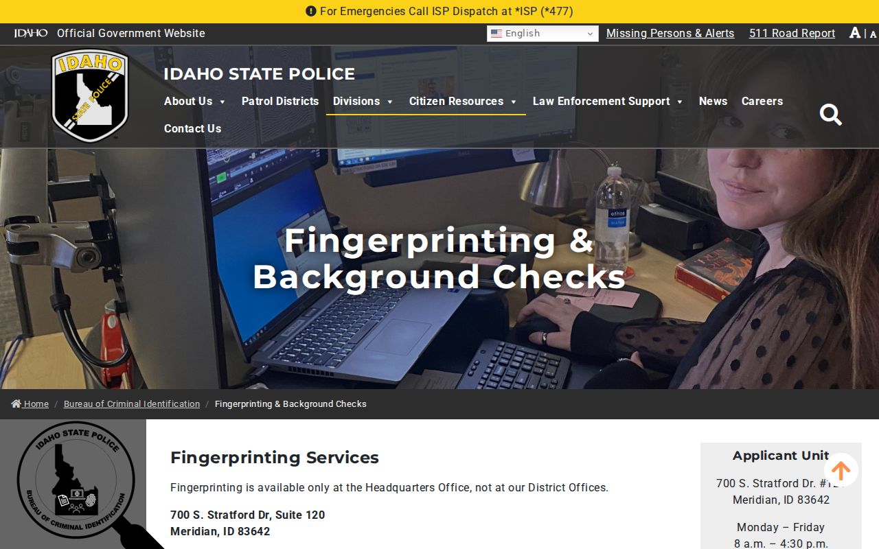 Lincoln County criminal history BCI check instructions