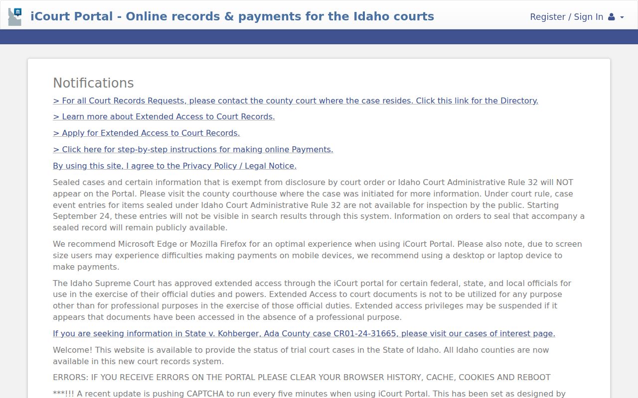 Lincoln County criminal court cases in Idaho iCourt